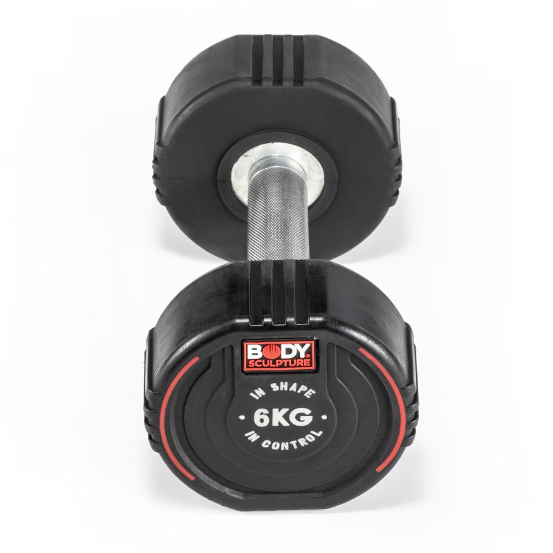 Body Sculpture TPU dumbbell BW 133 6 KG fekete edzőfelszerelés BW1336KG