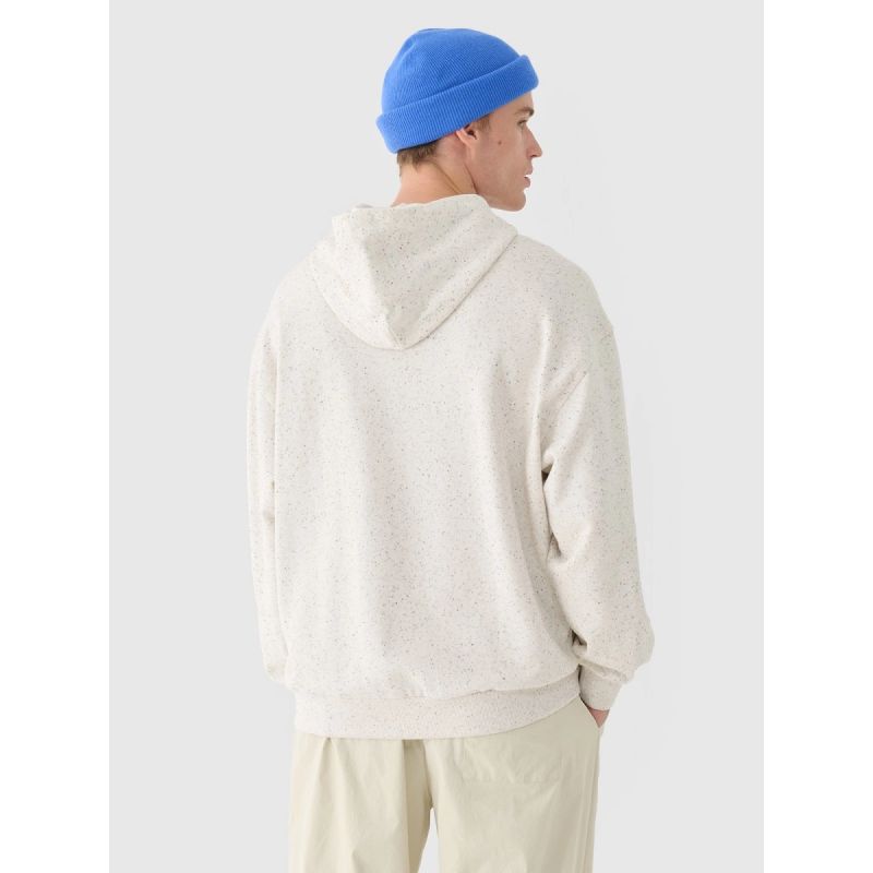Men's sweatshirt with hood, open, 4F 4FWAW24TSWSM1310-11S kapucnis pulóver