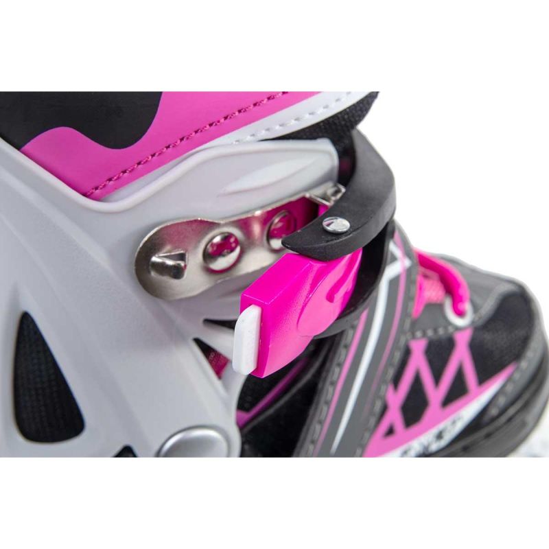 Enero Pro Led Roller Skates 4in1 38-41 Pink-Gray szürke skates, roller skates