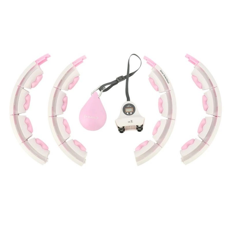HMS HHW06 hula hoop with studs, weight and counter, pink rózsaszín edzéssegítő 17-44-561
