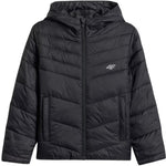 Girls' jacket 4F F0739 deep 4FJWSS26TDJAF0739 20S fekete clothing