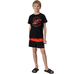 4F Boy's T-shirt M3284 deep 20S fekete póló 4FJWSS26TTSHM328420S