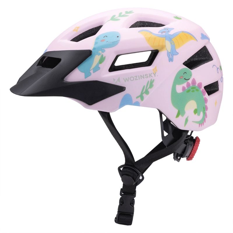 Wozinsky Children's MTB Bike Helmet with Detachable Visor S - Pink 52-56 cm \ różowy védőfelszerelés HT-45R-199826
