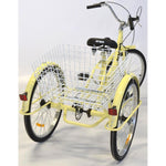 24-Inch Vanilla 3-Wheel Bike 1-Speed