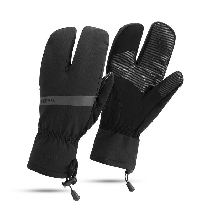 Rogelli NOVA LOBSTER winter gloves black 3XL fekete kesztyű