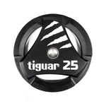 Tiguar PU Olympic plate 25 kg fekete kiegészítő TI-WTPU02500