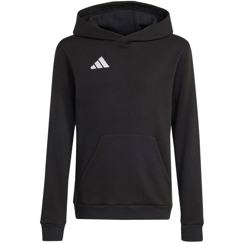 adidas Entrada 26 Hoody black JZ6569 104cm kapucnis pulóver