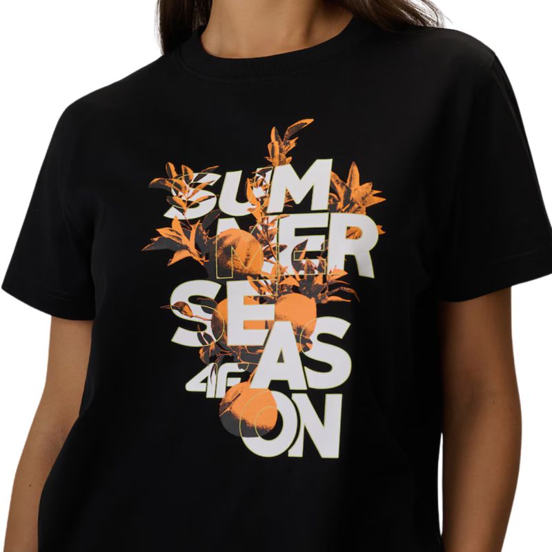 4F Women's T-shirt F2721 deep 20S fekete póló 4FWSS26TTSHF272120S