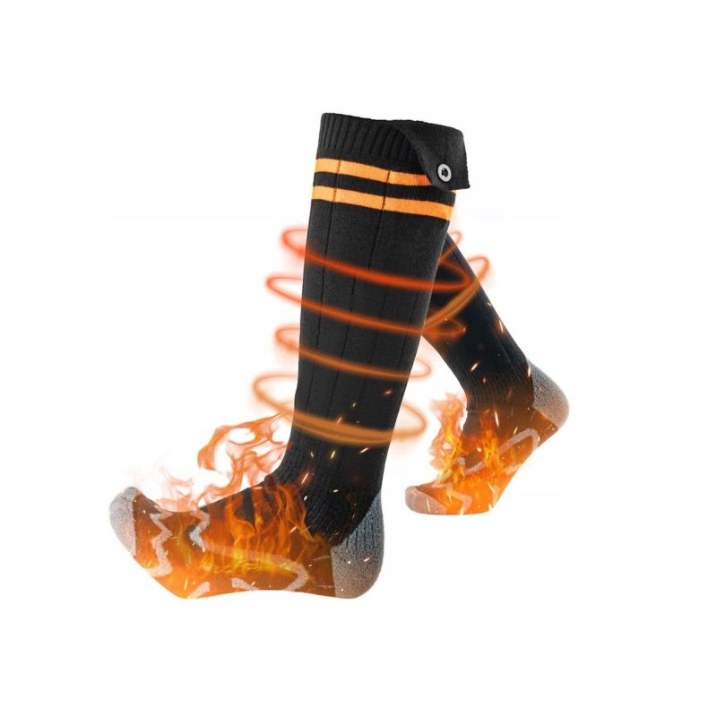 Rockbros Heated Socks with Battery fekete ruházat SI41210117001