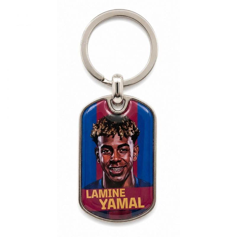 FC Barcelona Lamine Yamal keychain original licensed srebrny kulcstartó BLL7100