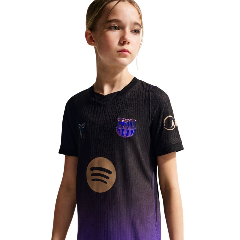 Nike FC Barcelona 2026/27 Match Away Kids' Jersey Black and lila ruházat II1852505