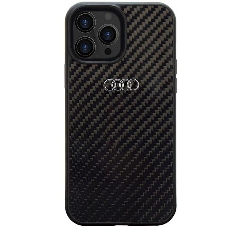 Audi Carbon Fiber iPhone 13 Pro Max 6.7" /black hardcase AU-TPUPCIP13PM-R8/D2-BK fekete táska