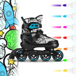 NH10907 4in1 ROLLER SKATES WITH EXTENDED HOCKEY BLADES TINTY GREEN SIZE M (35-38) NILS EXTREME zöld utcai cipő