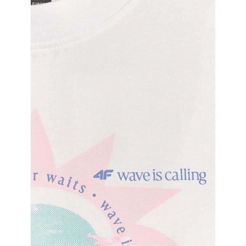 4F Women's printed T-shirt ruházat 4FRSS26TTSHF4536-10S