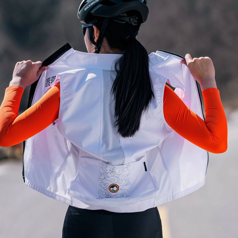 Rockbros ROAD TO SKY insulated windproof vest S - white s \ biały vests
