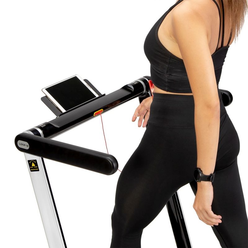 HMS MULTI Electric Treadmill with Desk 1-12 km/h, Gray szürke edzőfelszerelés 17-19-126