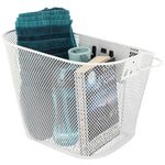 Front Bicycle Basket Click-Mounted White