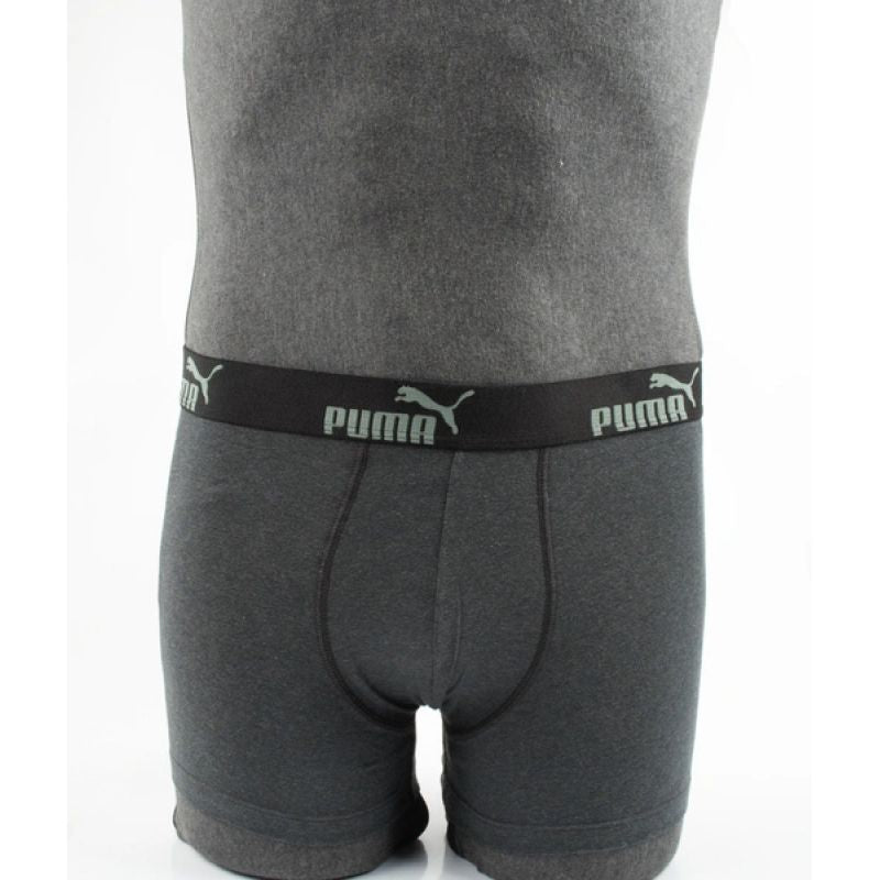 Puma Men's Boxer Briefs 9-Pack Black Gray Khaki Comfortable Cotton Alsónemű szürke