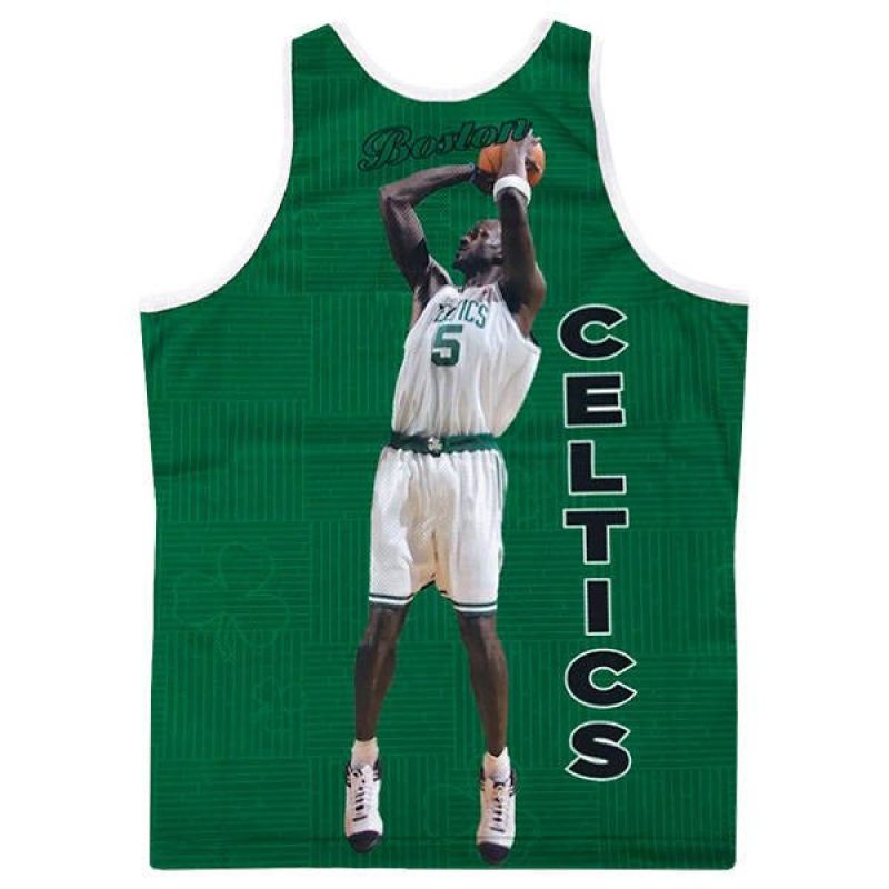Mitchell & Ness NBA Boston Celtics Kevin Garnett Tank Top Green - MSTKSC19048 4xl atléta