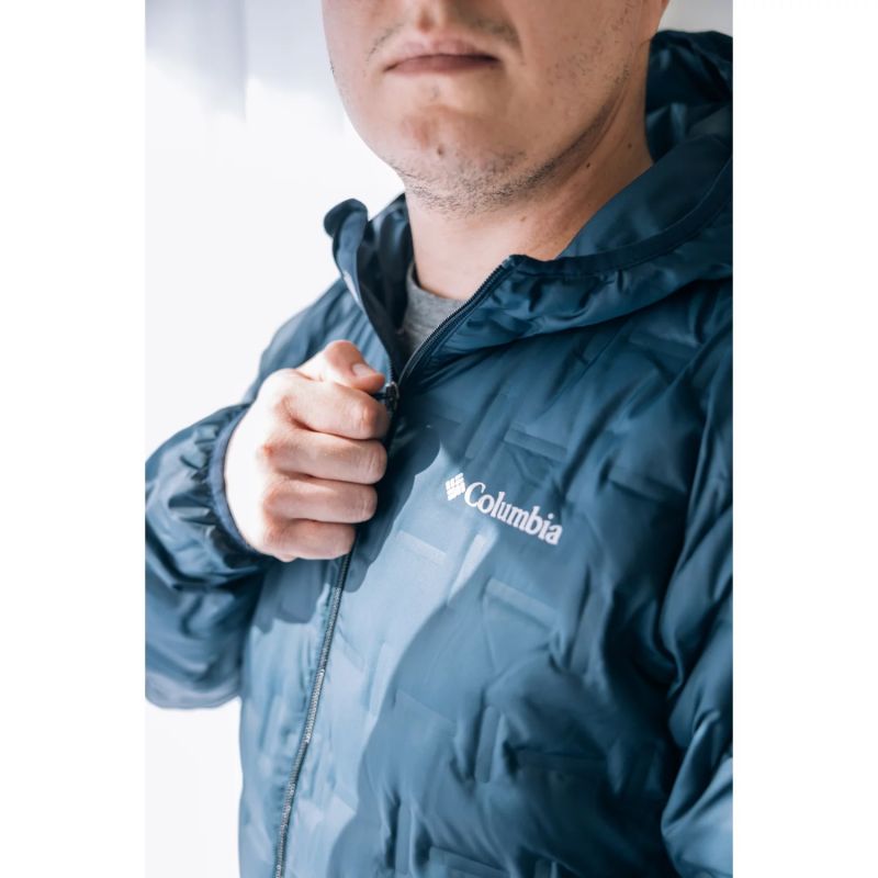 Columbia Delta Ridge II Down Hooded Jacket 2086222464 Navy Blue L Ruházat