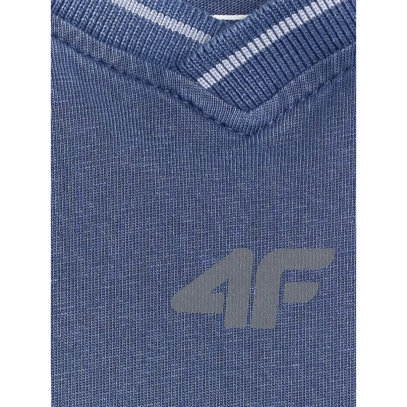 4F Boy's loose T-shirt with print 158/164 póló