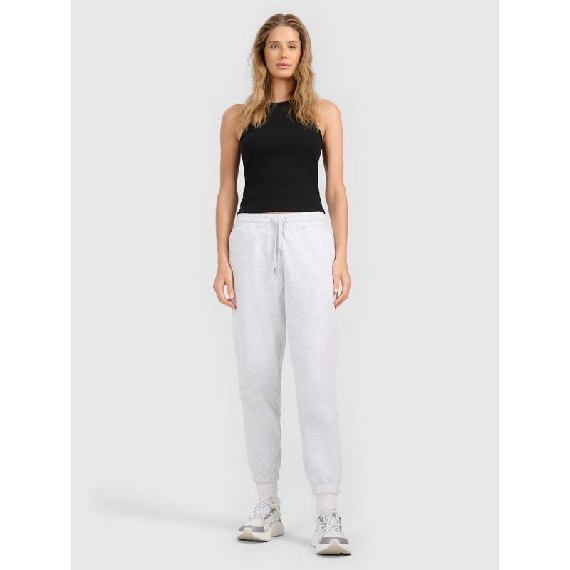 Women's slim ribbed knit top 4F