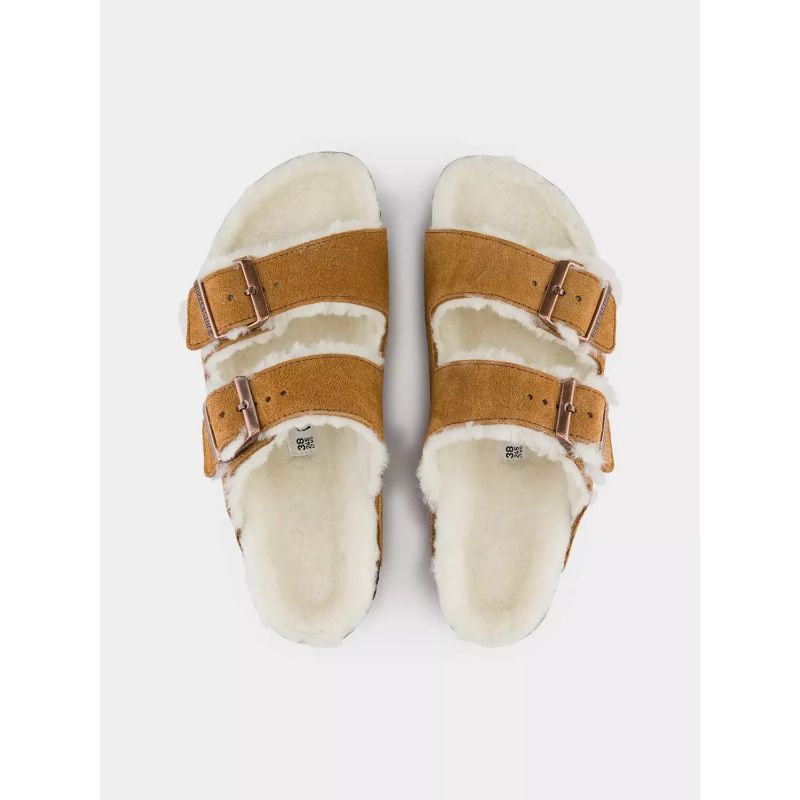 Birkenstock Arizona Shearling Mink W 1001135 flip-flops cipő