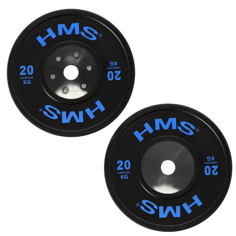 HMS BTBR Set Olympic Bumper Plates - 2x (10kg, 15kg, 20kg, 25kg) BTBR SET súlyzó készlet 17-61-007