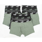 Puma Men's Boxer Briefs 9-Pack Black Gray Khaki Comfortable Cotton Alsónemű szürke