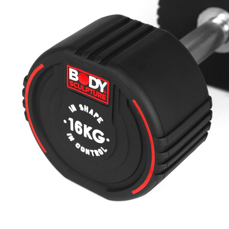 Body Sculpture TPU dumbbell BW 133 16 KG fekete edzőfelszerelés BW13316KG