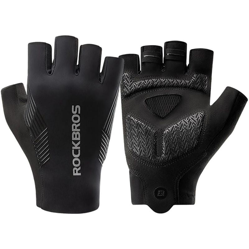 Rockbros cycling gloves black size fekete kesztyű