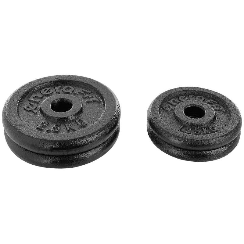 Enero Cast Iron Dumbbell 10 Kg Fit Case fekete dumbbell, strength training equipment, training equipment