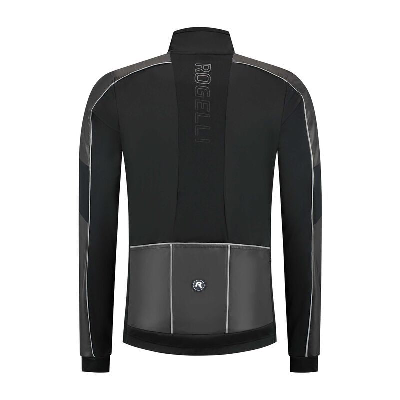 Rogelli ESSENTIAL HIVIS winter 4XL fekete dzseki