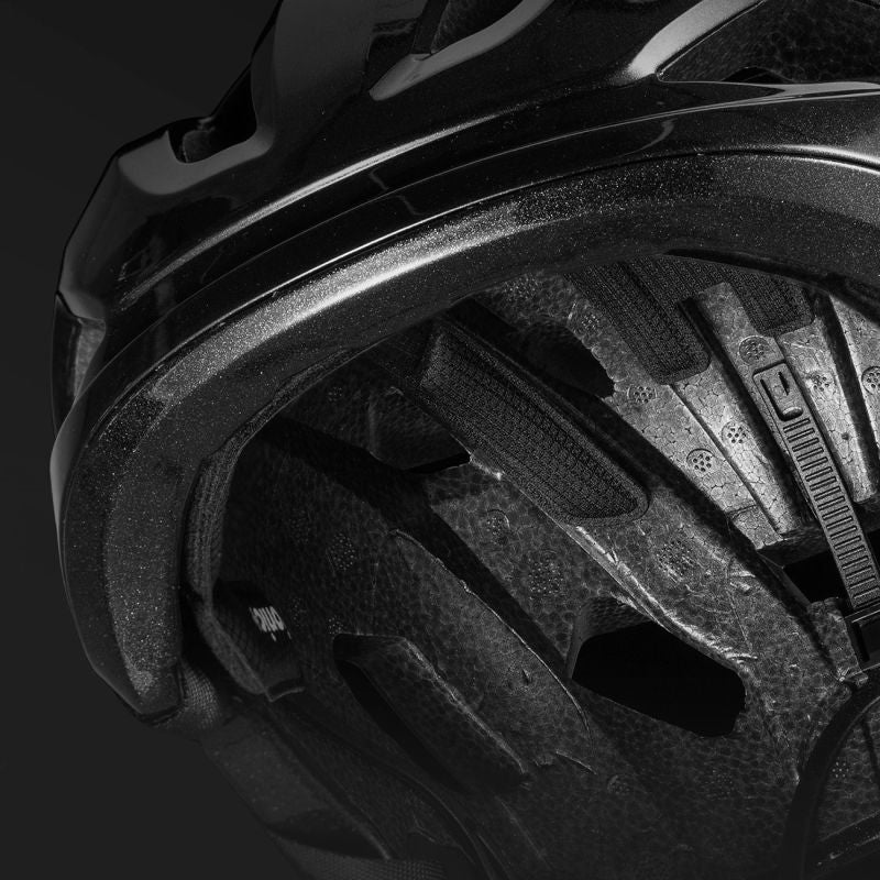 Rockbros LK-67 Youth Bike Helmet with Detachable Visor 54–58 cm - Black czarny helmets, lights