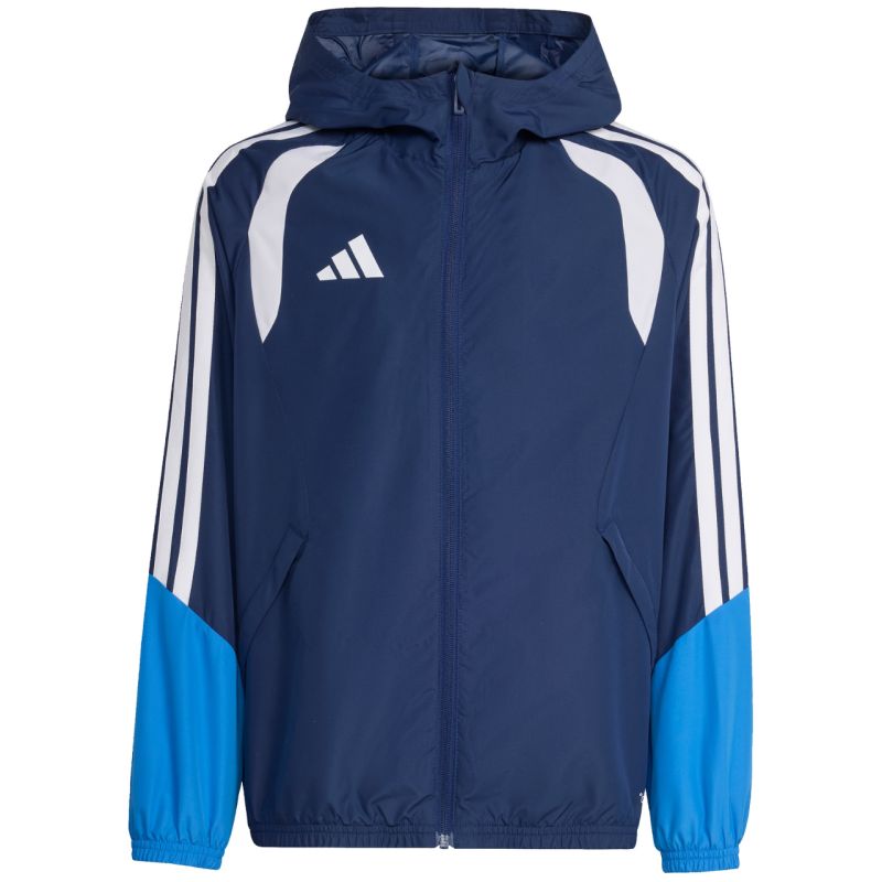 adidas Tiro 26 Competition All Weather Kids Blue JL7300 116 cm kabát