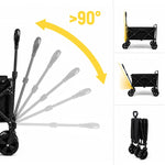 Wozinsky WZP-80 beach, tourist, garden, durable, wide wheels, up to - black fekete elektronika 304004-210220
