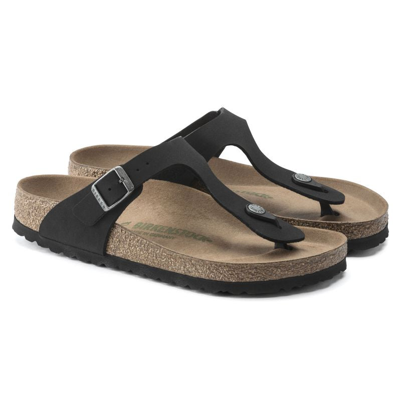 Birkenstock Gizeh Birko-Flor Women's Narrow Black Flip-Flops for Narrow Feet Vegan Black (1020487) general