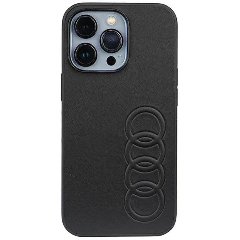Audi Synthetic Leather iPhone 13 Pro / 13 6.1" /black hardcase AU-TPUPCIP13P-TT/D1-BK fekete utcai cipő