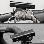 Rockbros 24710012001 front bicycle light 800 lm + USB-C - USB-A cable - black fekete lights, tourist equipment