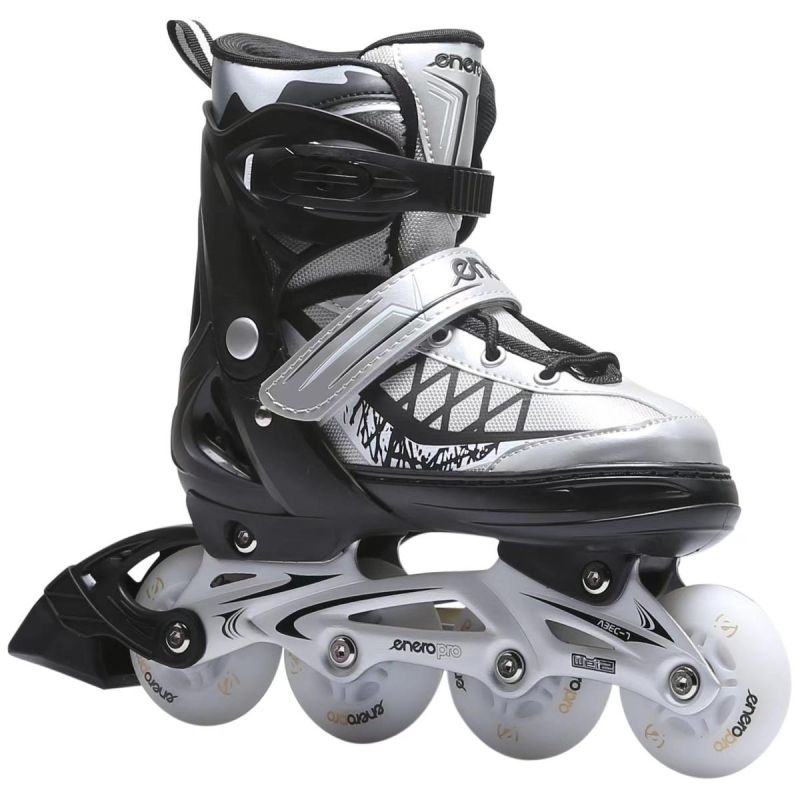 Enero Pro Roller Skates-Roller Skates-Ice Skating 4in1 Led 34-37 Gray szürke skates, roller skates