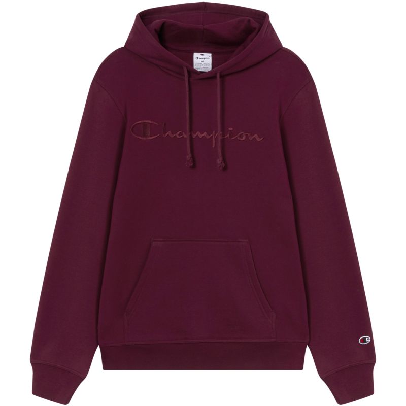 Champion Hooded Sweatshirt 220271 RS522 bordó kapucnis pulóver