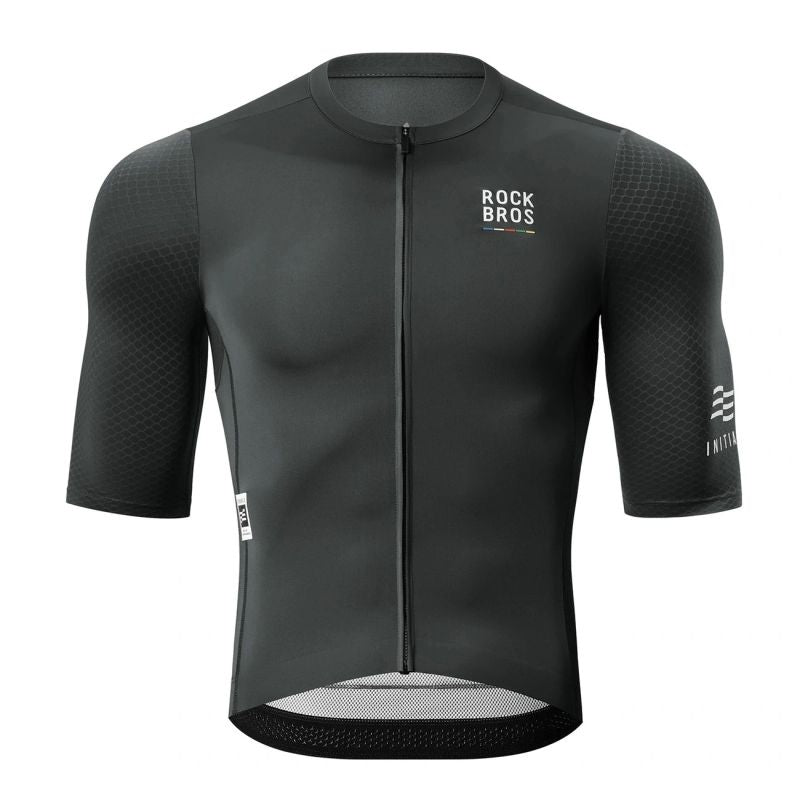 Rockbros 15220032001 ROAD TO SKY men's cycling jersey short sleeve - black fekete póló