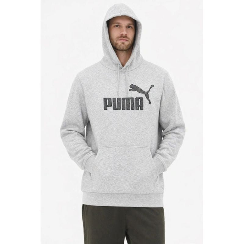 Puma men's gray fashionable cotton kangaroo sports hoodie szürke kapucnis pulóver