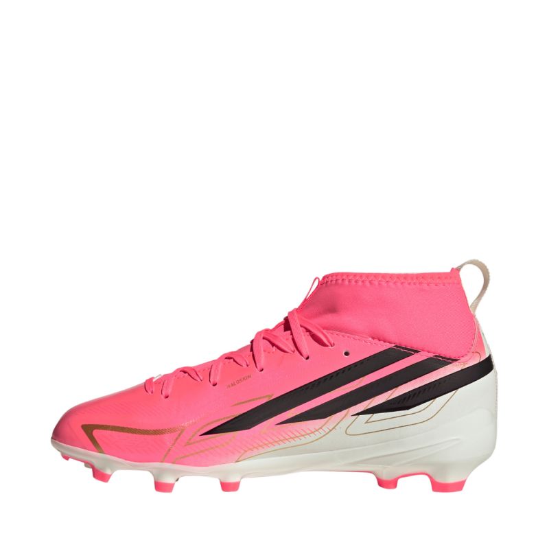 Adidas F50 Hyperfast League Mid FG Kids Soccer Pink rózsaszín cipő