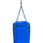 MASTERS FIGHT EQUIPMENT Leather punching bag 150/35 cm full WWS-STAR-1 NEW kék edzőfelszerelés 0442-STAR-102