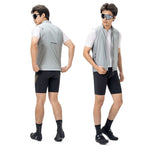 Rockbros Windproof Vest Spring/Autumn Size XS - White/Gray biały || szary \ xs vests