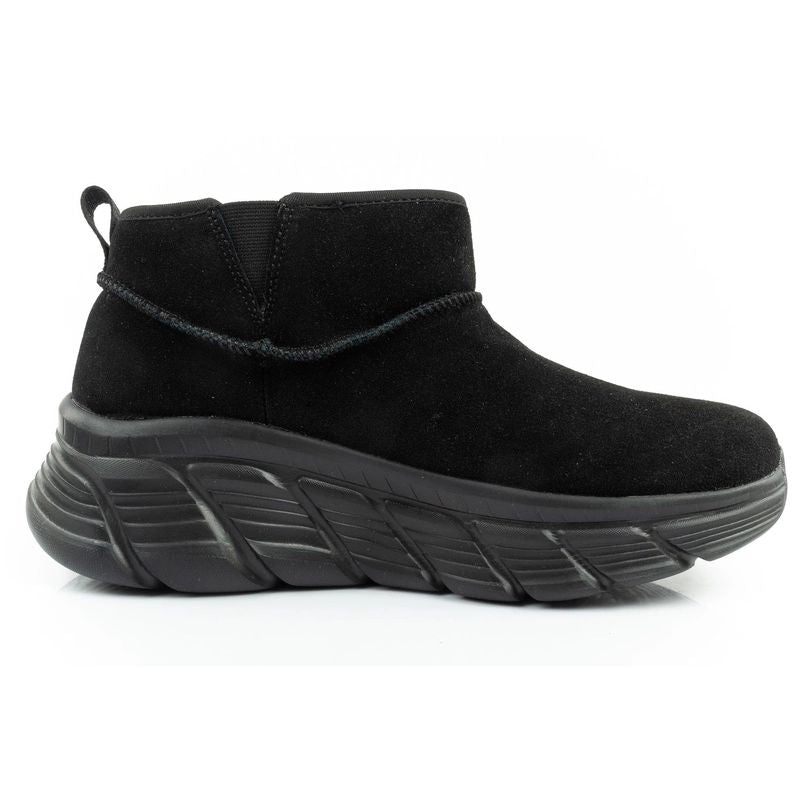 Skechers women's winter boots, insulated leather ankle boots Cipő
