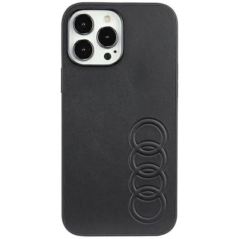 Audi Synthetic Leather iPhone 13 Pro Max 6.7" /black hardcase AU-TPUPPCIP13PM-TT/D1-BK fekete utcai cipő