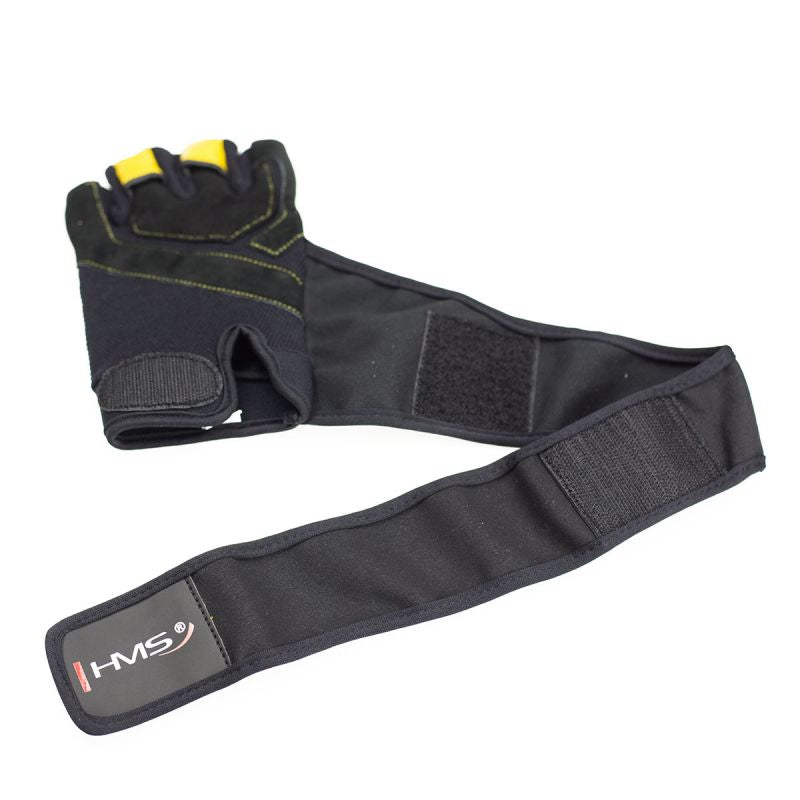 HMS Black/Yellow RST01 rM Gym Gloves fekete kapuskesztyű 17-63-201