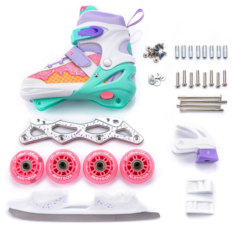 Meteor 4in1 Cream L 38-41 roller skates uniw görkorcsolya